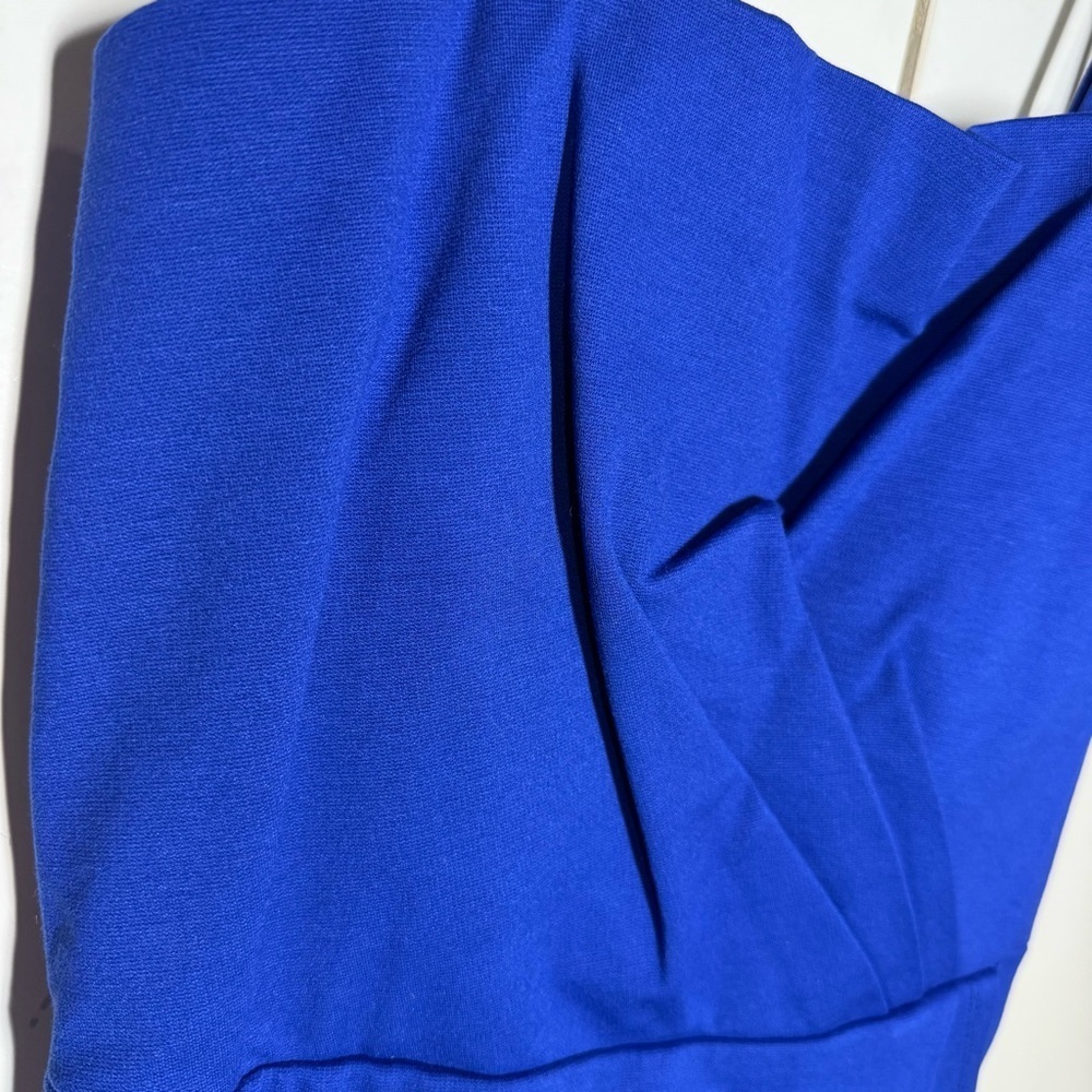 Lulus Royal Blue Midi Sheath Dress Size Large NWT Lined Crepe Chest Sleeveless - Picture 5 of 10